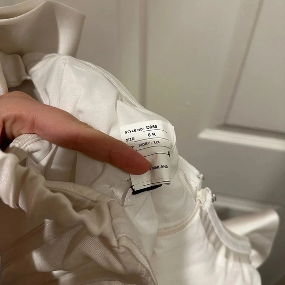 NWT Alfred Sung Satin Off-the-Shoulder Bow Corset Mini Dress - size 6 - Picture 11 of 13